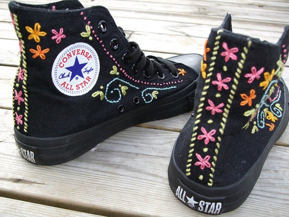 custom embroidered converse