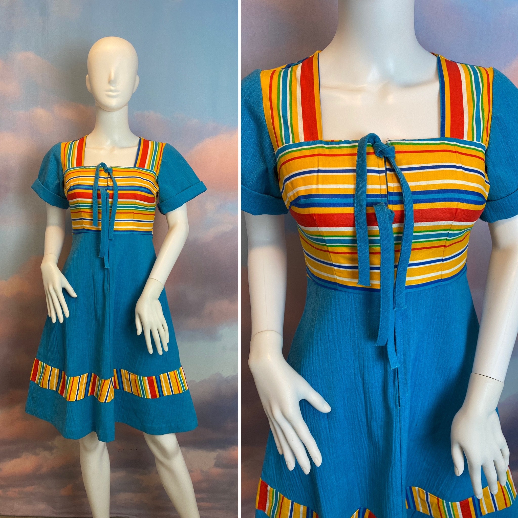 Vestido mexicano manta - Etsy México Vestido mexicano manta - Etsy México
