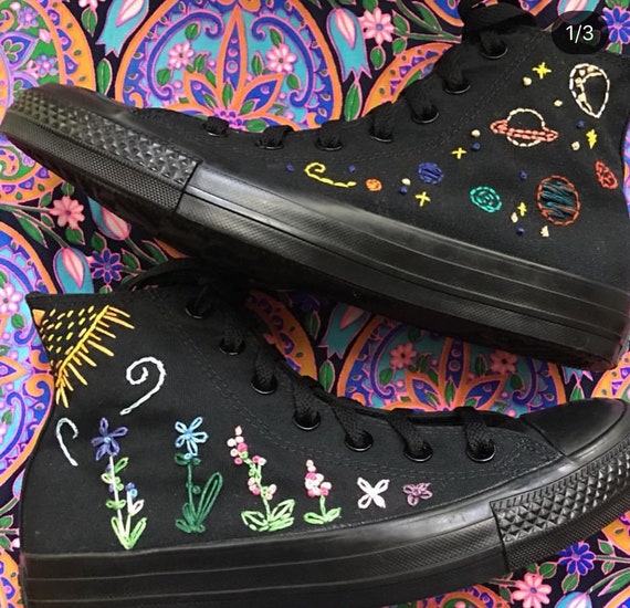 custom embroidered sneakers
