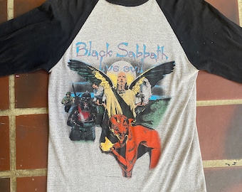 Black Sabbath Live Evil 1983 World Tour Tee, Single stitch