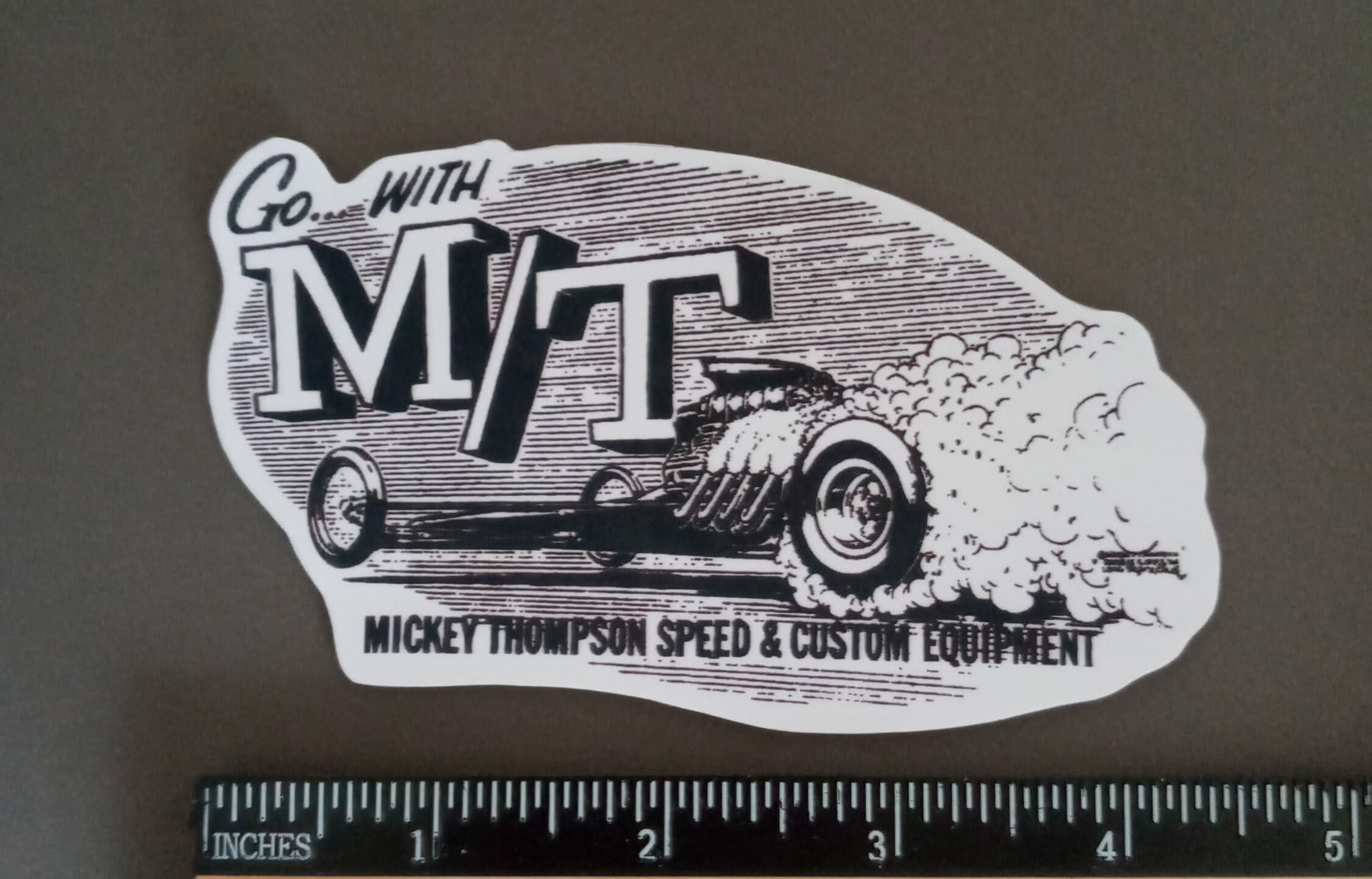 Mickey Thompson Speed & Custom 1967 Vintage Decal. Rat Rod