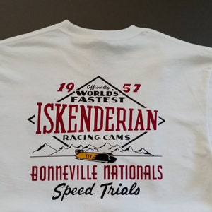 Iskenderian racing cams 1957 Bonneville vintage style hot rod racing T shirt - mechanic gift - car guy gift - classic car gift - nhra shirt