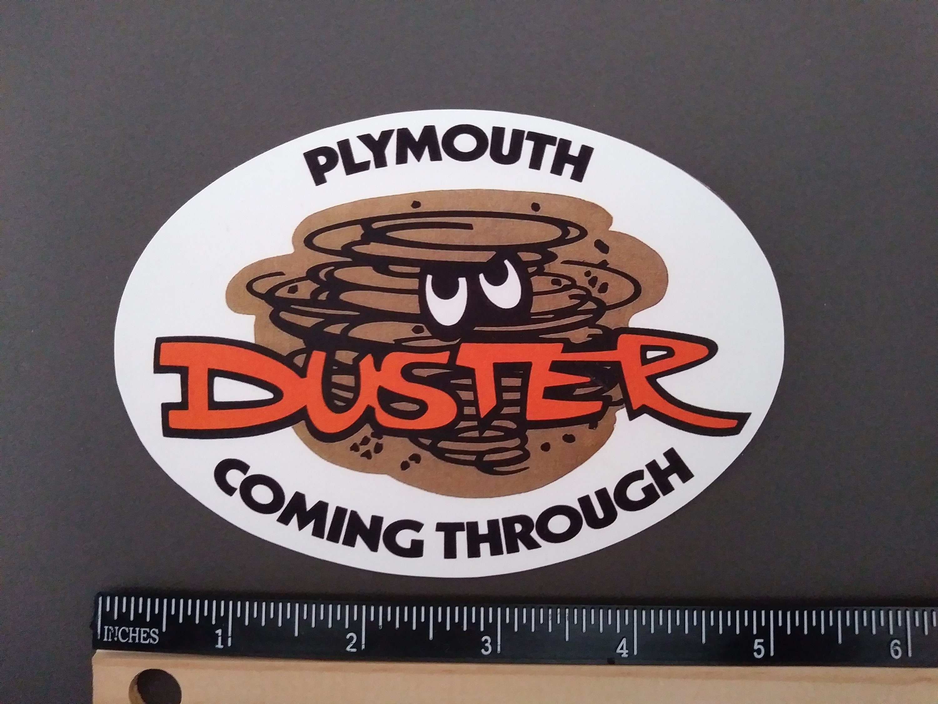 DUSTER BY PLYMOUTH Vintage Style ABZIEHBILD, Vinyl AUFKLEBER, Hot Rod