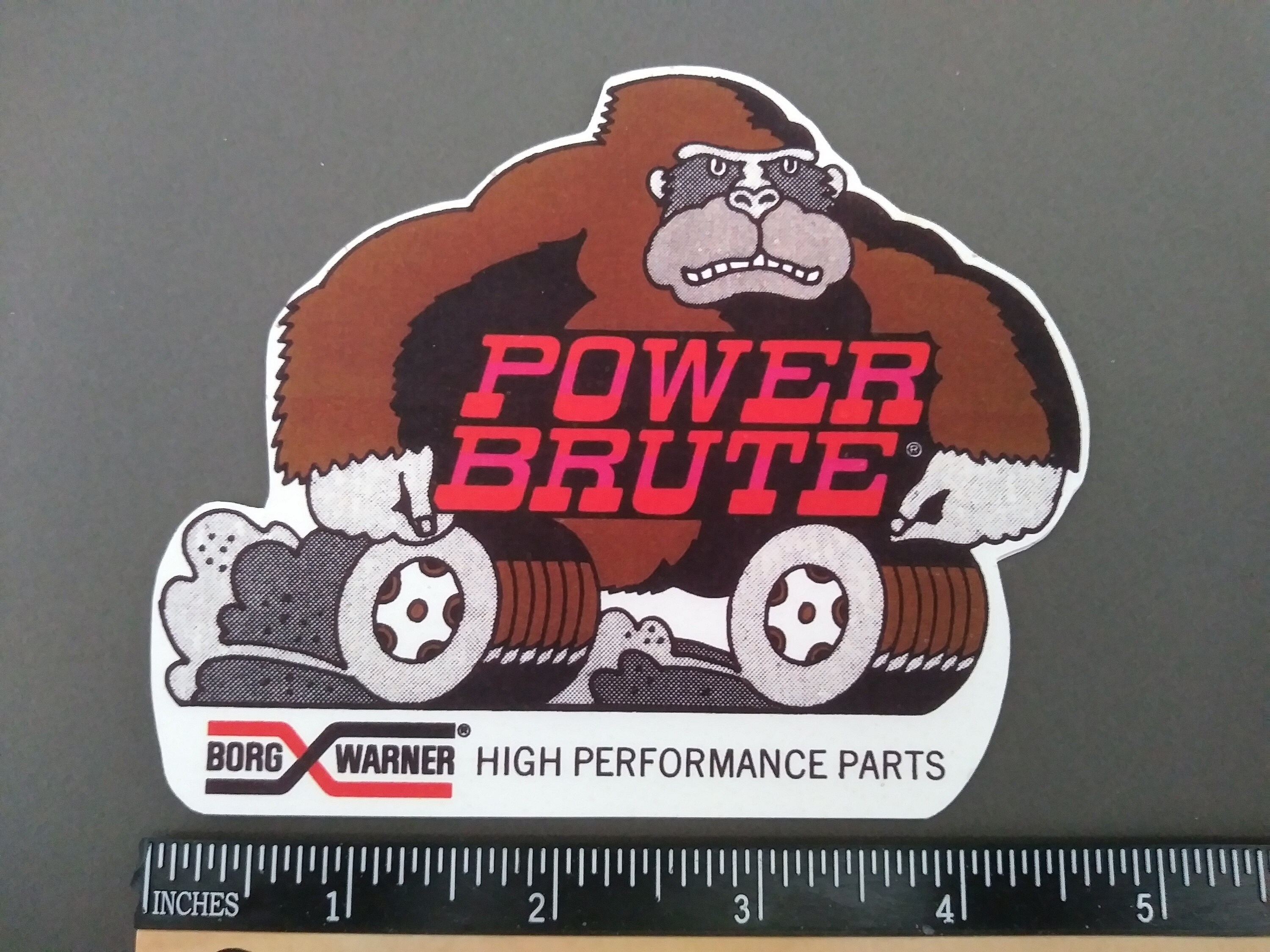 Warner Power Brute Vintage Style Racing Decal..sticker Etsy