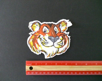 Enco tiger vintage style racing decal sticker