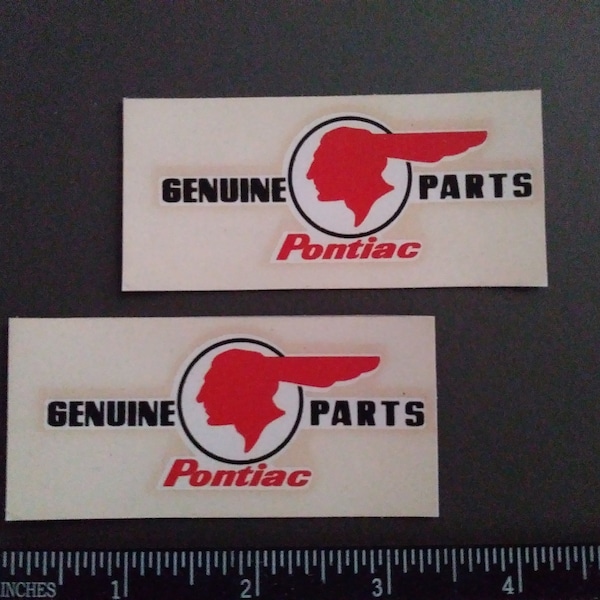 Pontiac Parts vintage  style racing decal sticker - tool box sticker - car lover gift- mechanic gift - travel sticker - car guy gift