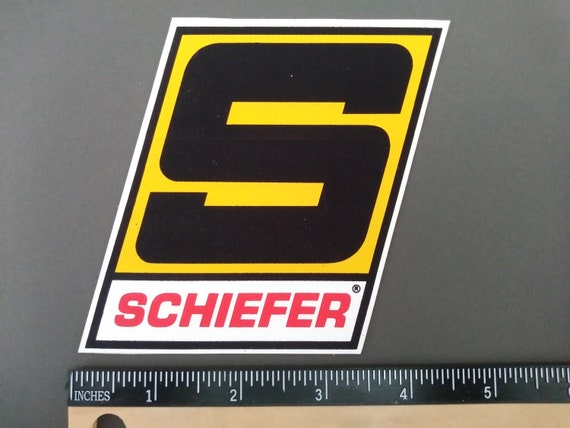 Schiefer.. 1960's vintage style racing decal..  peel and stick sticker