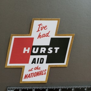 Hurst Shifter  vintage racing decal sticker - tool box sticker - car lover gift - mechanic gift - travel sticker - car guy - racing gift