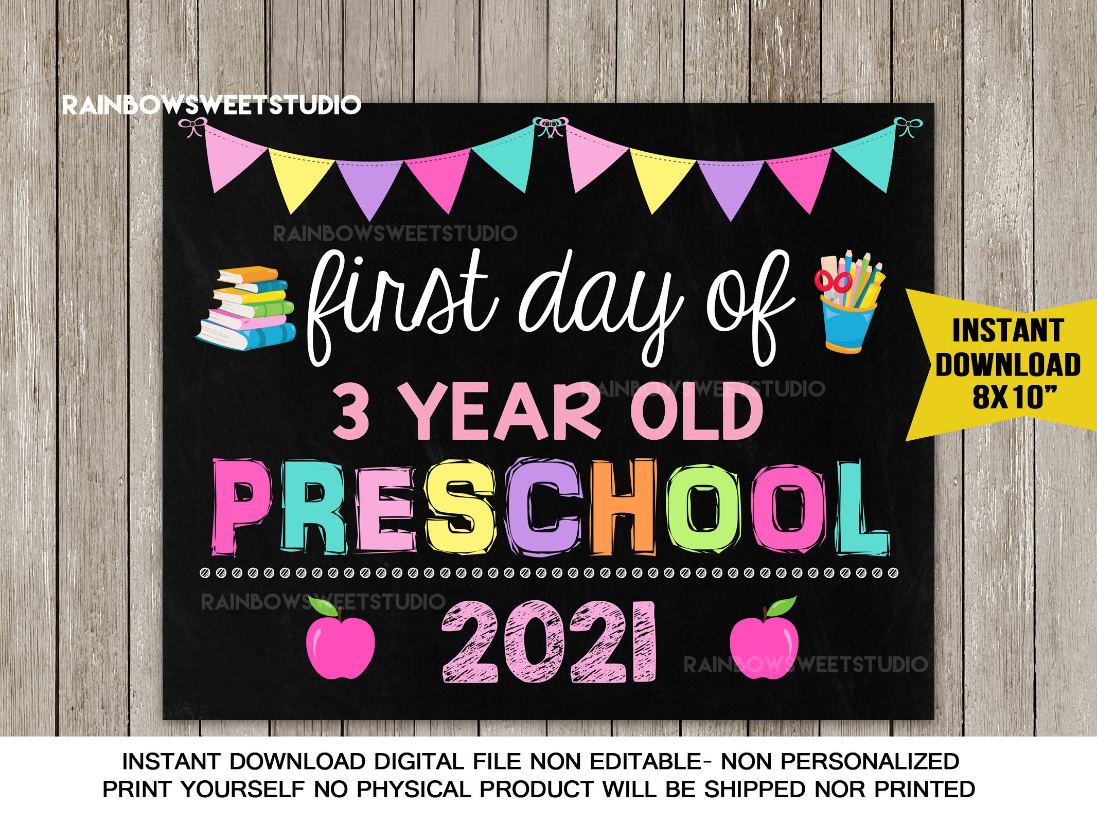 first-day-of-3-year-old-preschool-sign-first-day-of-school-etsy