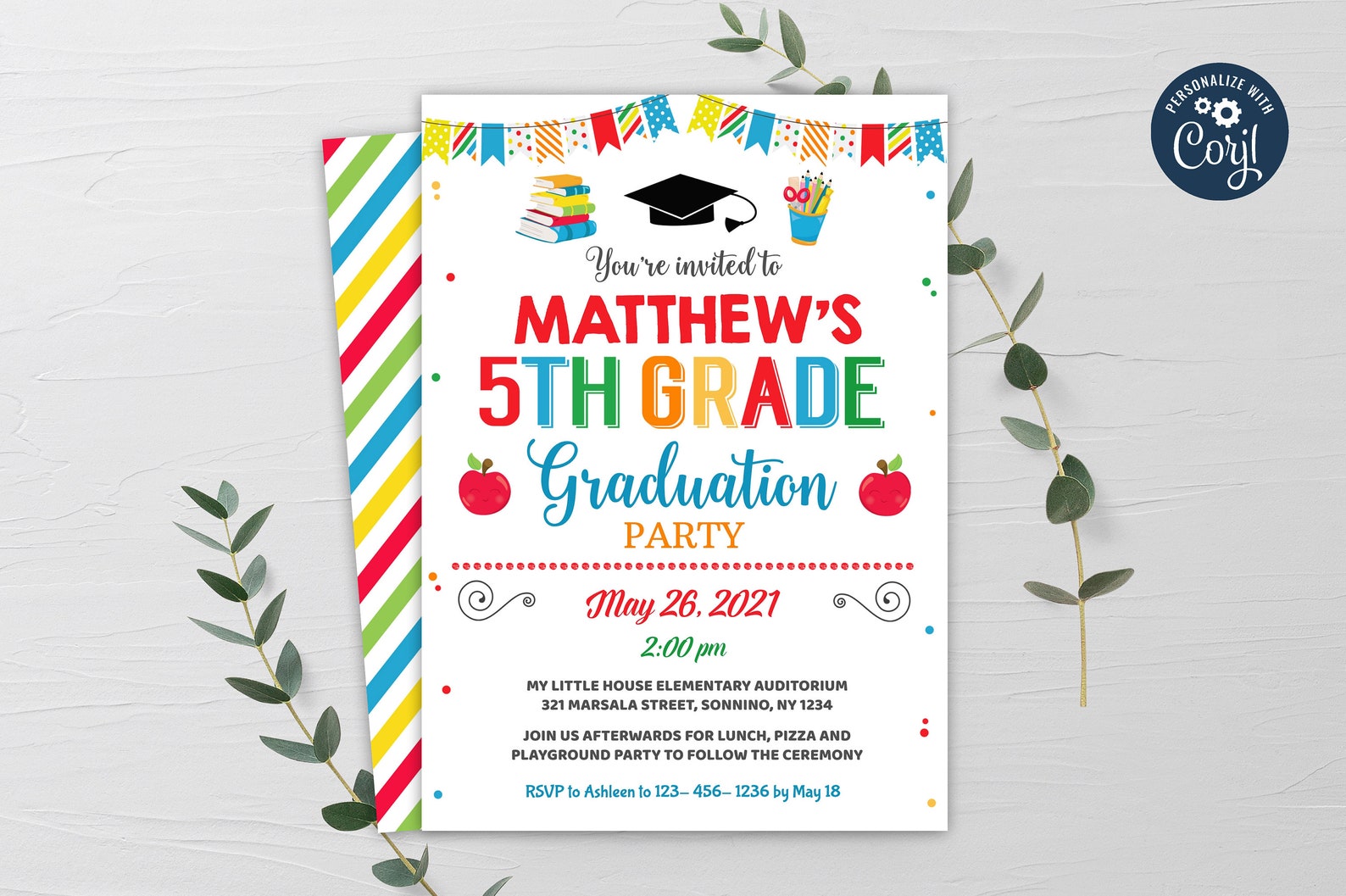 editable-5th-grade-graduation-invitation-fifth-grade-etsy