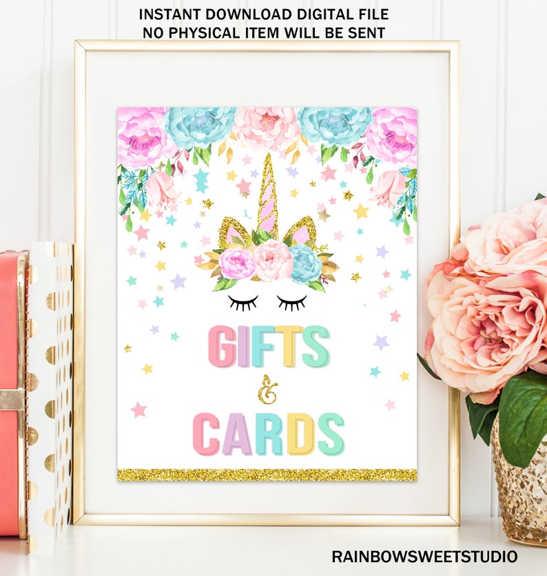 Unicorn Table Signs Package Unicorn X6 Signs Printable Unicorn Eyelashes Birthday Party Dessert Table Unicorn Baby Shower INSTANT DOWNLOAD