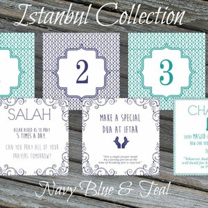 Ramadan Calendar. 30 Days of Good Deeds Countdown to Eid Istanbul Collection Printable File. image 1