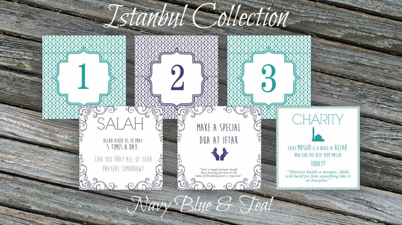 Ramadan Calendar. 30 Days of Good Deeds Countdown to Eid Istanbul Collection Printable File. image 1