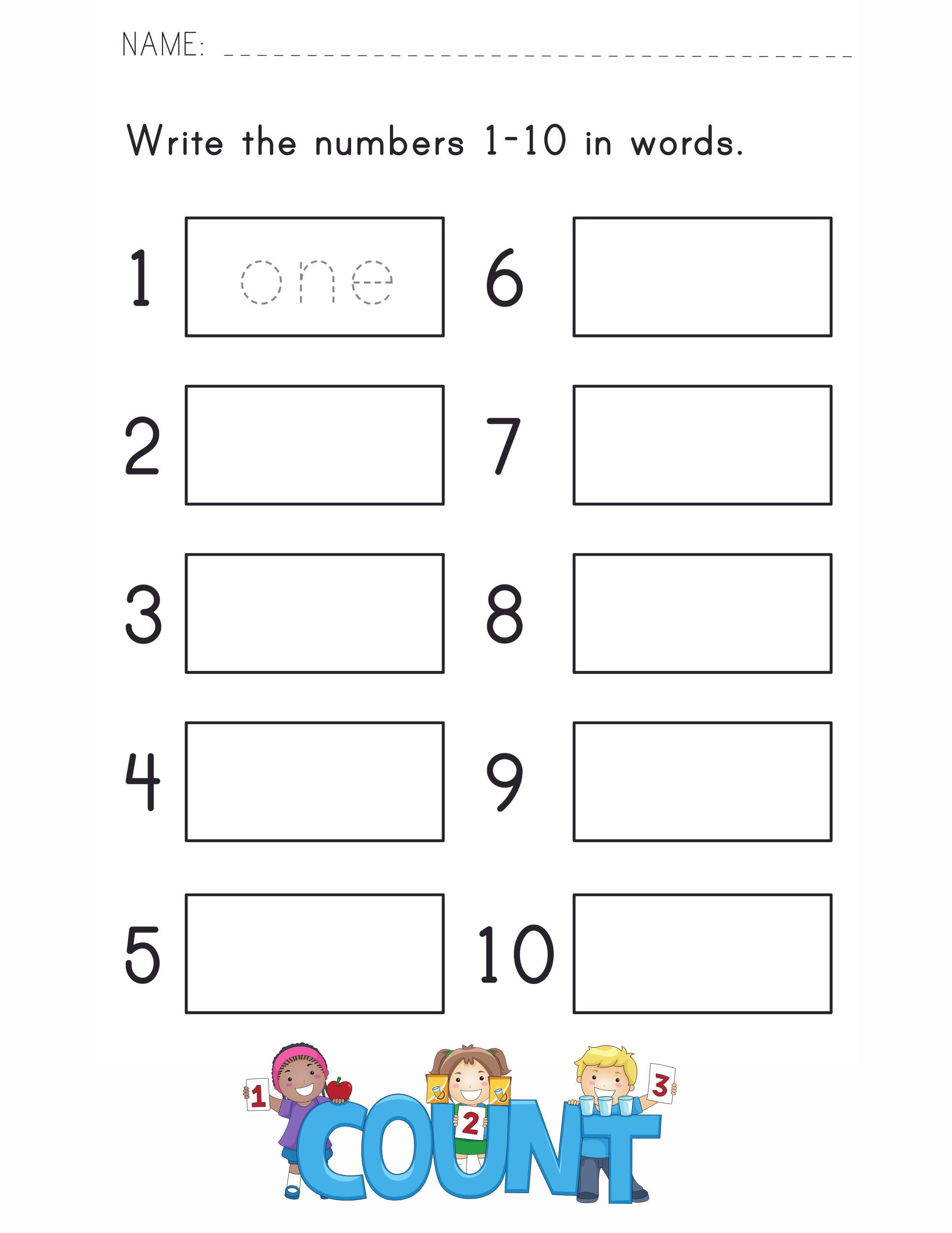 practice writing numbers worksheet etsy