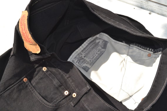 Deadstock Levi's 501 Black Jeans.size W36 L30 - Etsy Canada