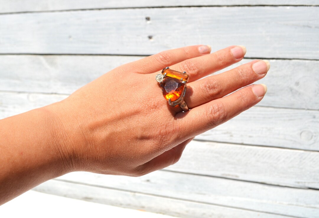 ズニ族AndreLonjosee作 Woodstock Silver Ring Signed Larry & Faye Lonjose Zuni Sterling Silver Thunderbird