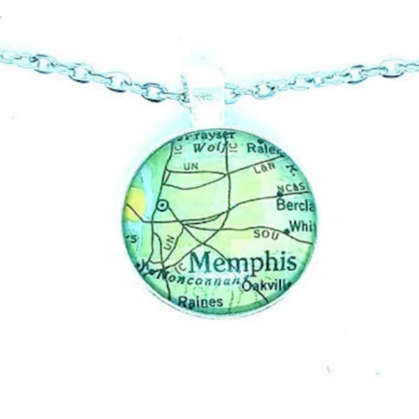 Map Necklace Etsy