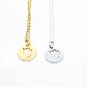 Virgo Necklace:  Your Choice of Silver or Gold