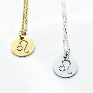 Leo Necklace:  Your Choice of Silver or Gold