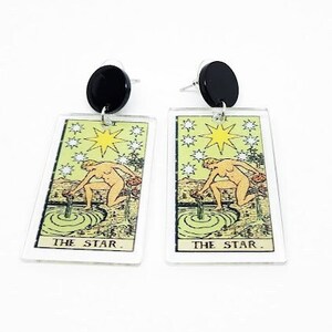 The Star Tarot Card Earrings