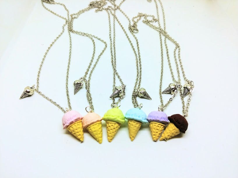 Cute ICE CREAM LOLLIPOP Necklace Chain Pendant Alloy Sweets Summer Beach Lolly Cute ICE CREAM LOLLIPOP Necklace Chain Pendant Alloy Sweets Summer Beach Lolly