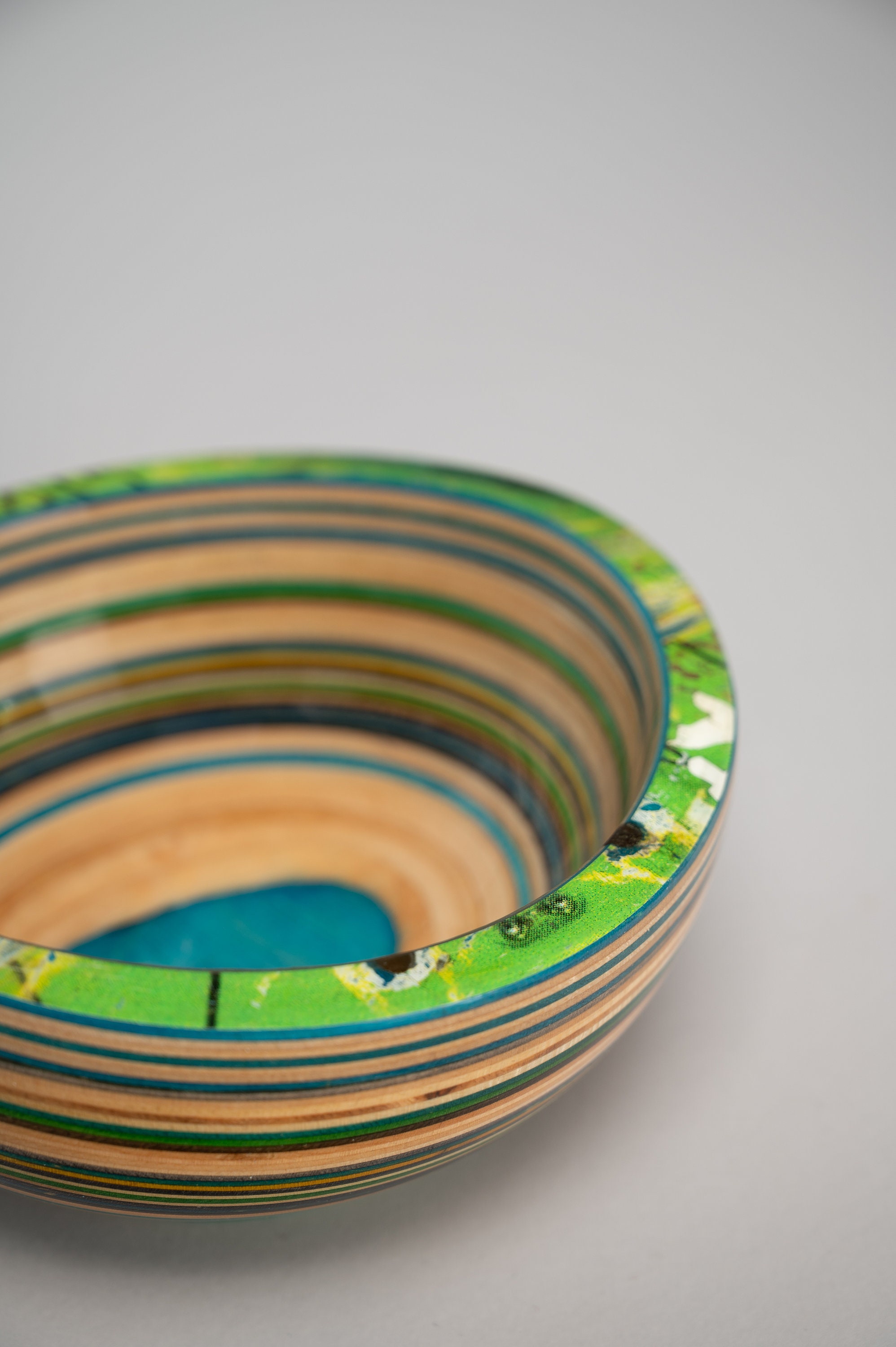 Handturned Wooden Skateboard Bowl Etsy