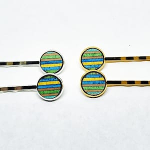 Skateboard Hair Pins  Your Choice of Silver or Gold