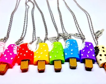 Necklace Summer Beach Vibes Ice Cream Popsicle Kawaii Food and Candy Jewelry Pick Your Favorite
