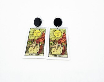 The SunTarot Card Earrings