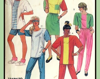 Misses SEPARATES Pattern Skirt Pants Top Shorts McCall's 4116 Sz Medium (10-12)