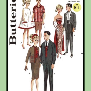 May include: A vintage sewing pattern for doll clothes. The pattern is for a boy and girl doll outfit. The pattern number is 2519 and the price is 50 cents. The doll length is 11 1/2 inches for the girl and 12 inches for the boy.