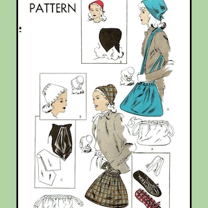 HATS Adjustable Purse SLIPPERS Bag Vogue 5669 Vintage 1940&#39;s CRAFT Sewing Pattern