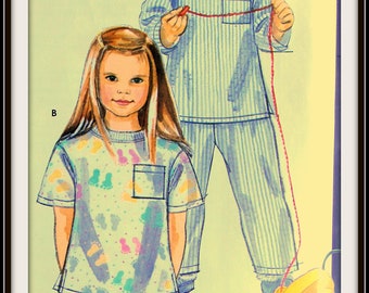 Simplicity 5262: Child's Pajamas Sewing Pattern, Sizes 3-8