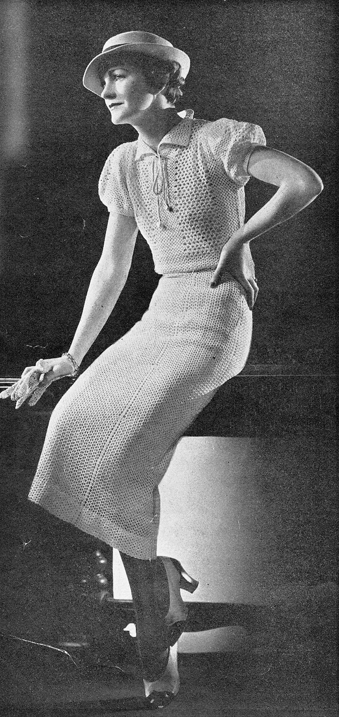 30 Unique Crochet Dresses for Fashion-Loving Crafters: Beach Covers, Vintage Finds, and... 31 1930s Vintage Crocheted Dress Pattern