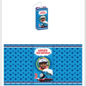 Thomas The Train juice box label