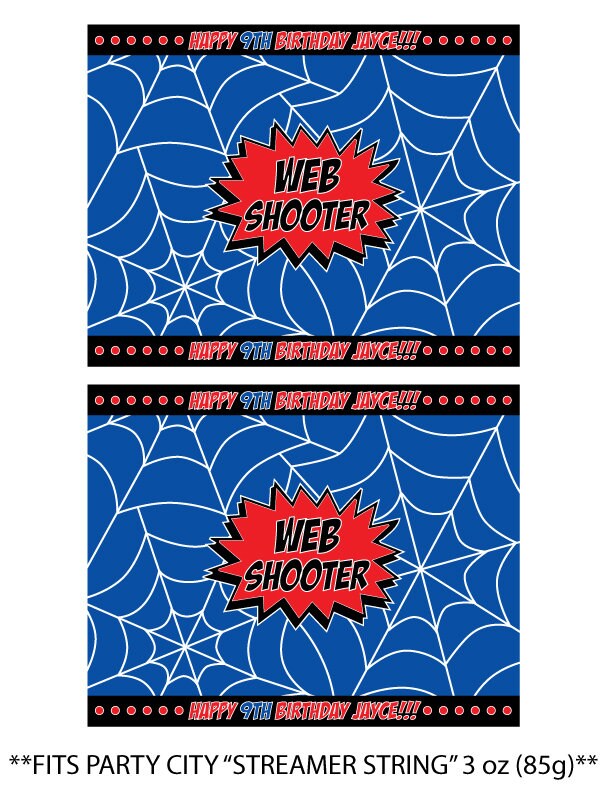 Spider  Shooter Label Etsy