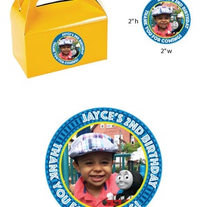 Thomas The Train Party Favor Tag