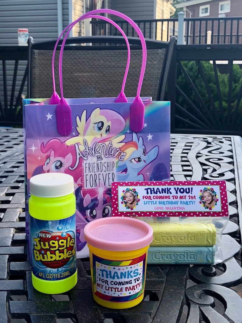 My Little Pony Party Favor Bag Topper Etsy
