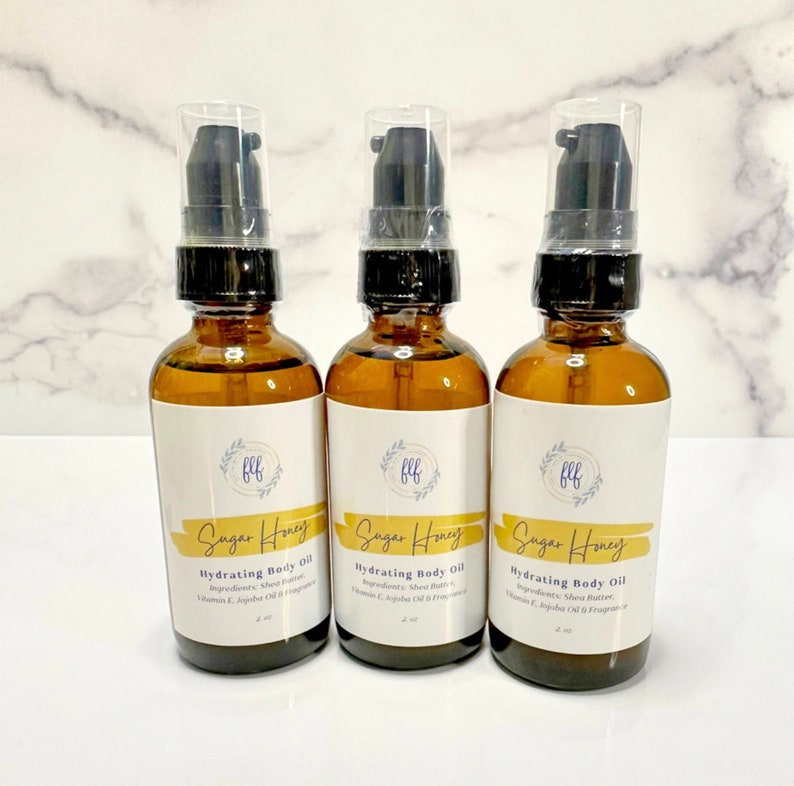 Hydrating Body Oil 4 Oz Etsy