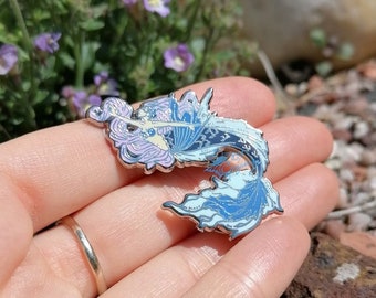 Pretty Pastel Mermaid | Original Design | Underwater Fantasy Creature | Ocean Mythical Being  | Siren Hard Enamel Pin Badge