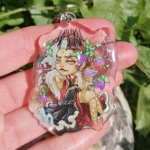 FFXIV Emet-Selch Schlüsselanhänger, griechischer Mythos Dionysos, Chibi Charm