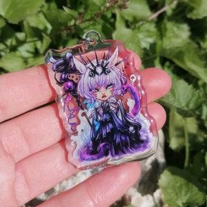 Y'shtola FFXIV Greek Myth Hecate Double Sided Keyring