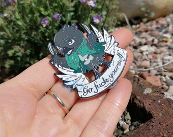 Critical Role Kiri Character | Dungeons and Dragons Inspired | TTRPG | Dungeon Master Gift | Funny Rude Quote | Hard Enamel Pin Badge