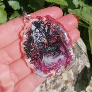 Laudna Ghost Spirit Acrylic Keyring, Critical Role Bells Hells Inspired Keychain