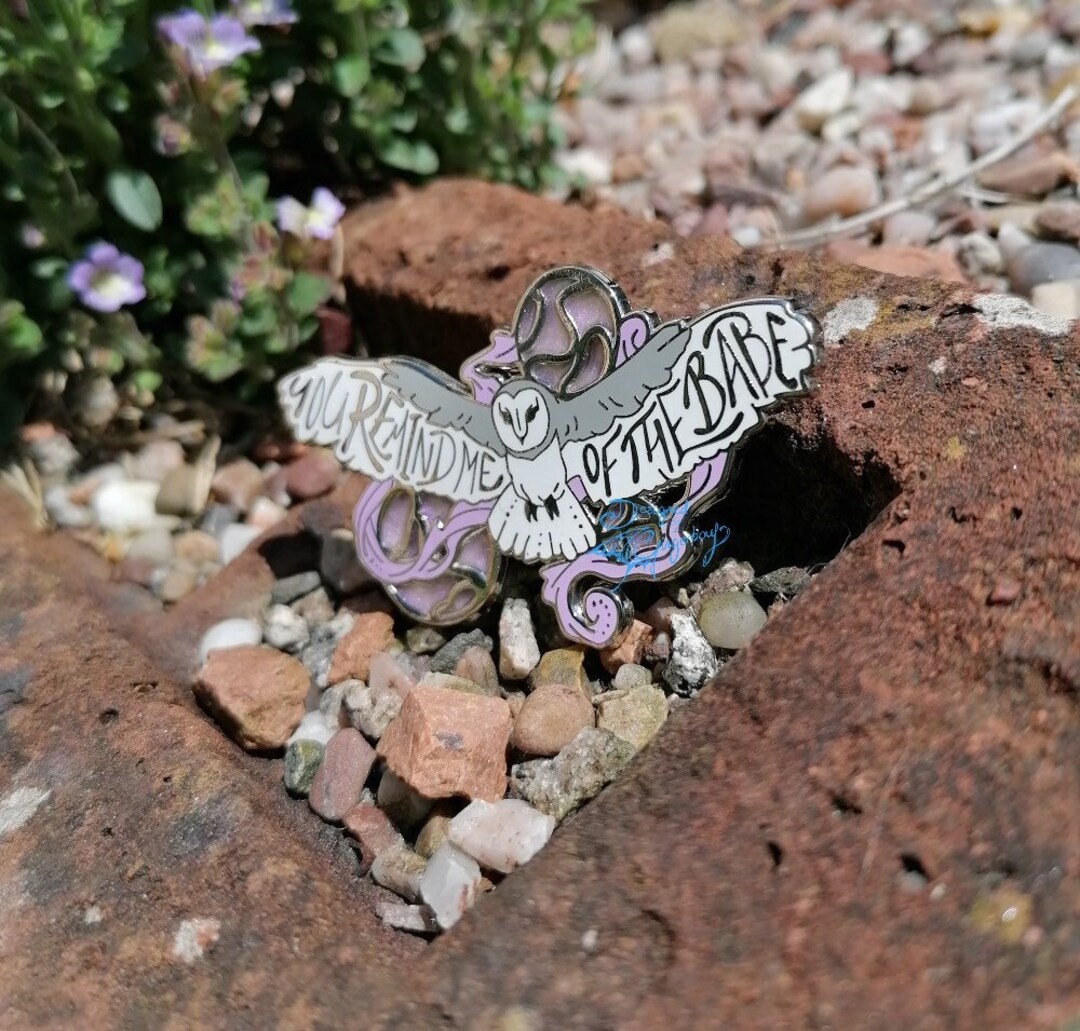 Jareth Labyrinth Owl Enamel Pin, Remind Me of the Babe - Etsy