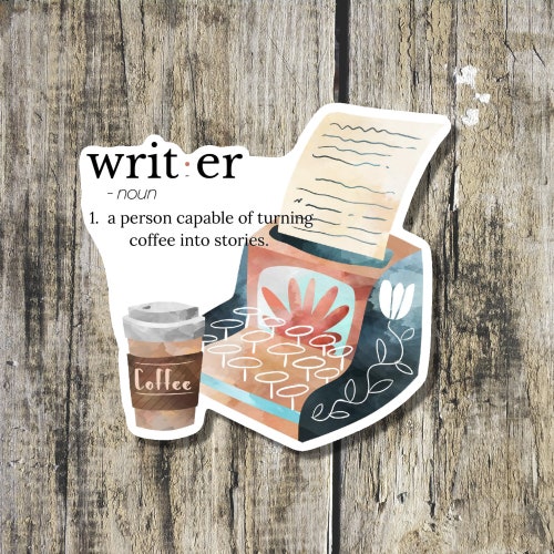 Writer Author Sticker Stickers for Writers - Etsy