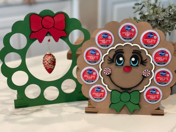 Gingerbread and Wreath Kcup Coffee Pod 