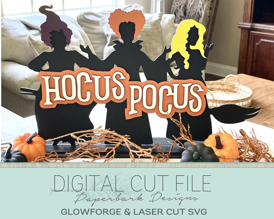 Hocus Pocus Sanderson Sisters SVG / Glowforge Digital File / Laser - Etsy