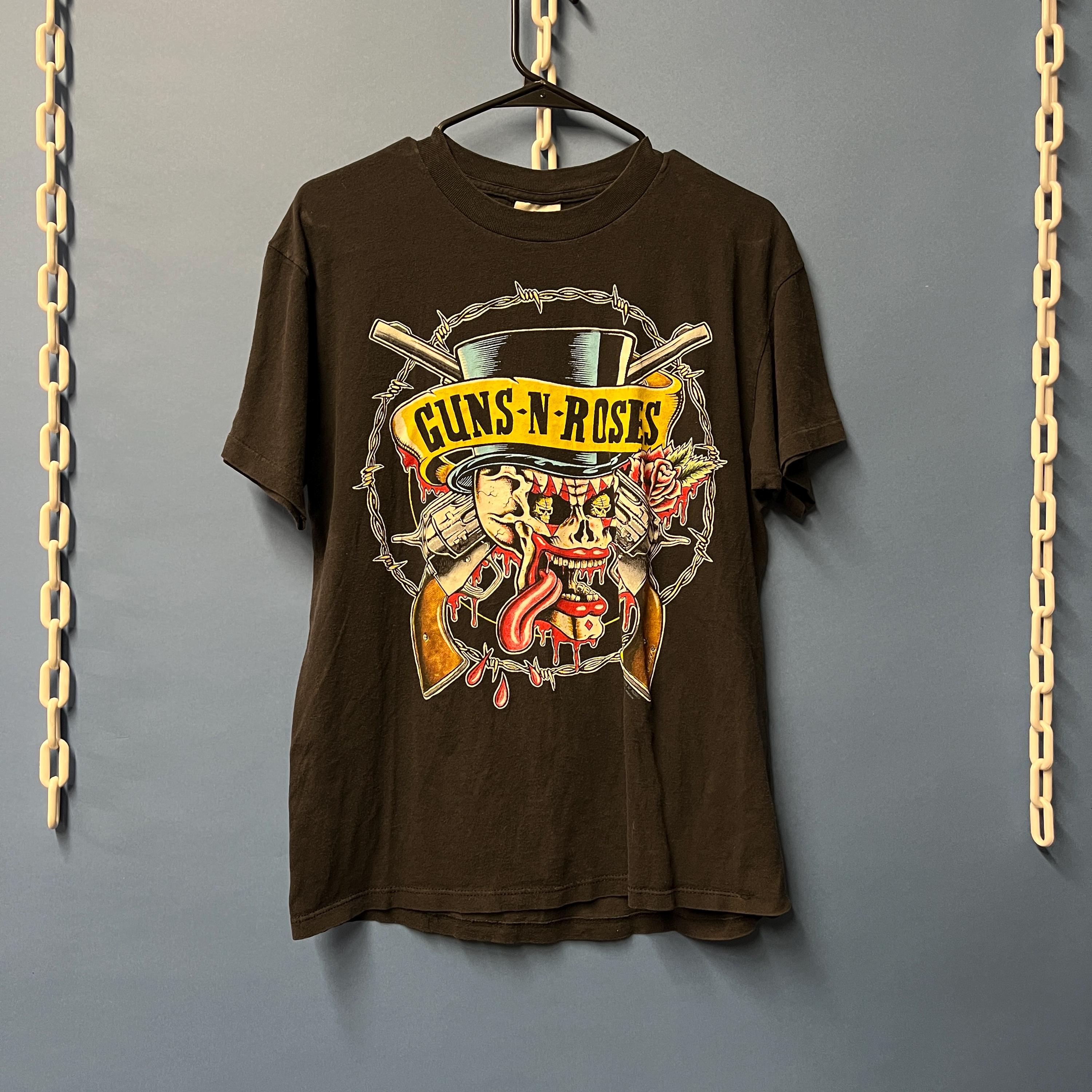 90s BROCKUM Guns N’ Roses Tour Tee Vtg 90s GUNS N ROSES Tshirt COMA WORLD TOUR 1992 Single Stitch