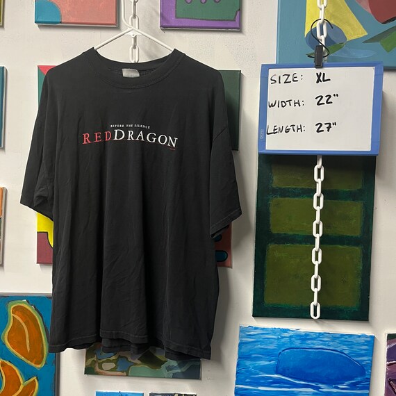 XLサイズ　2002 Red Dragon shirt （USED） Vintage 2002 // Red Dragon T Shirt // XL // Black // - Etsy